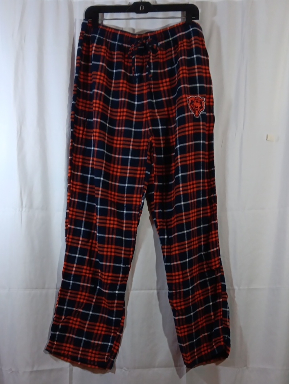 NFL Chicago Bears Womens Large Flannel Pajama Pants Plaid Football Team Apparel